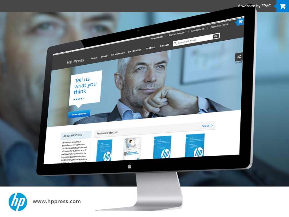HP Hewlett Packard responsive webdesign
