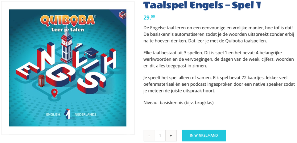 Quiboba webshop maatwerk WordPress website laten maken