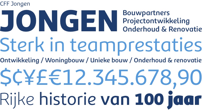 Jongen Bouwpartners Typografie - Rene Verkaart