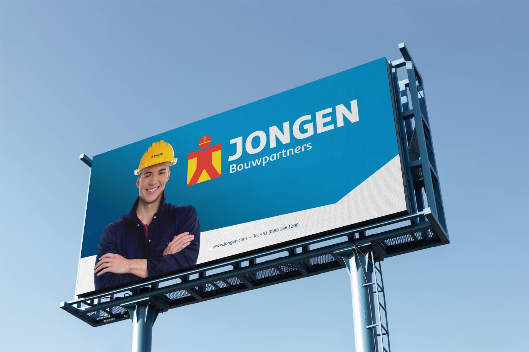 Bouwbedrijven Jongen billboard typografie - Rene Verkaart)