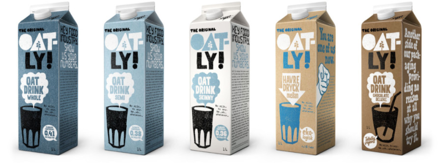 Oatly Milk typografisch logo - René Verkaart