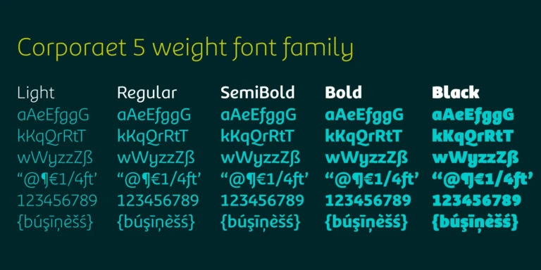 Corporaet banner images 5 weights - Rene Verkaart