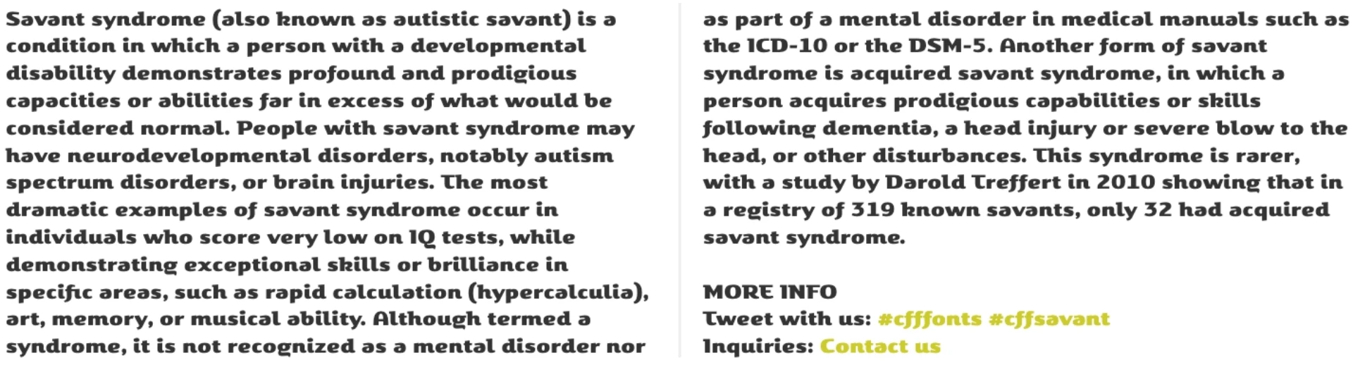 Savant text sample - Rene Verkaart
